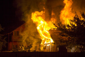 House on fire due to electrical issues