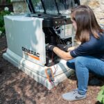 Generac Home Standby Generator - Woman Installation